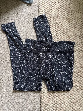 Nike Black and White Speckled Kids Leggings